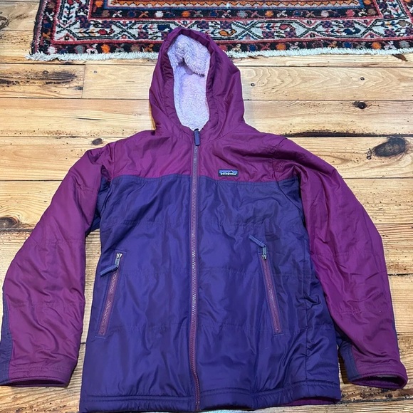 Other - Patagonia Kids Winter Coat Fleece Reversible XL 14 - Purple / Pink